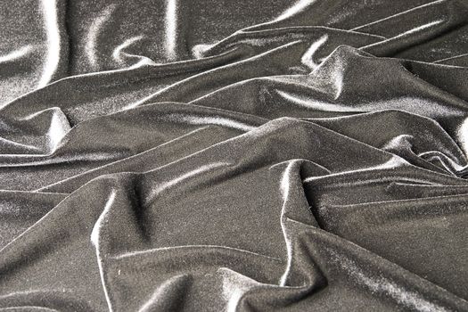 grey glossy velvet is formative folds and light-shadow picture