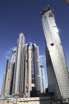 Dubai city, Marina District, Emirates arab united