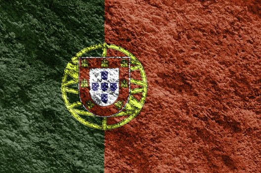 Portugal grunge flag texture background.