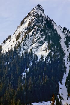 Snow Mountain Snoqualme Pass Washington