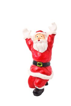 Santa Clause figurine isolated on white