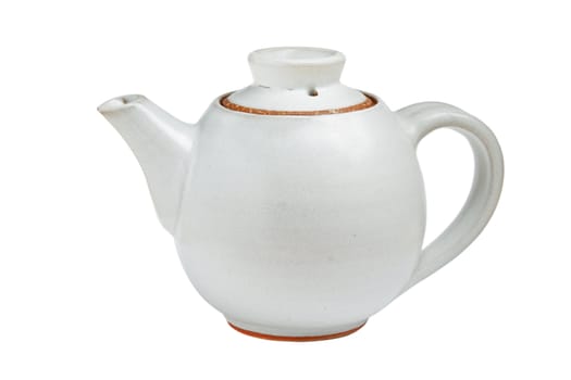 Chinese tea pot isolated on white background