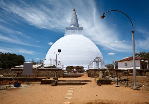 Mirisavatiya Dagoba (stupa) in Anuradhapura, Sri Lanka
