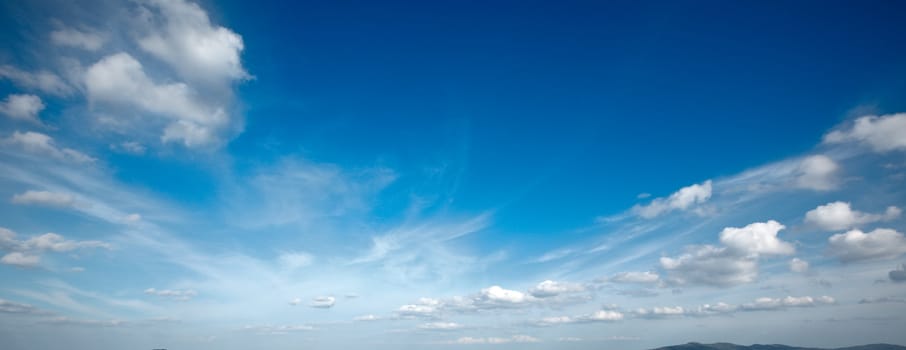 Clouds in blue sky