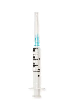 Syringe isolated on white background