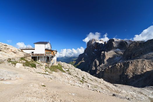 summer landscape from Rosetta mount - San Martino di Castrozza, Italy