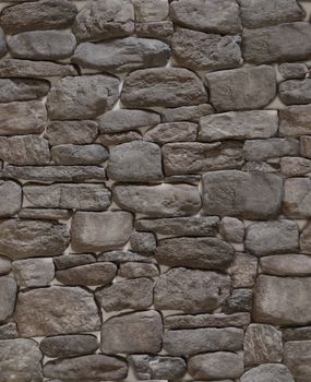 Structure of a stone wall