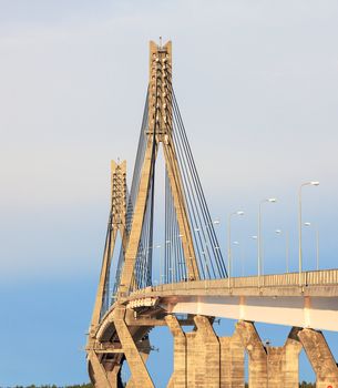 Cable-Stayed Bridge of Raippaluoto around Vaasa, Finland