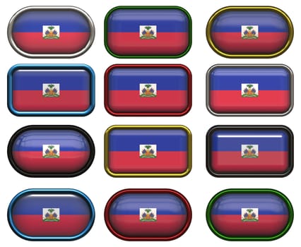 twelve buttons of the Great Image of the Flag of Haiti
