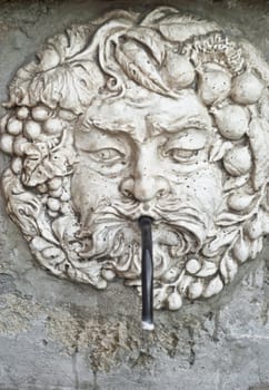 A detail of fountain site in Polizzi Generosa- Sicily.