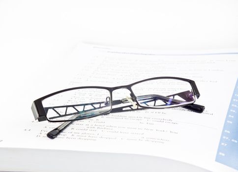 This is a glasses on book ,concept education