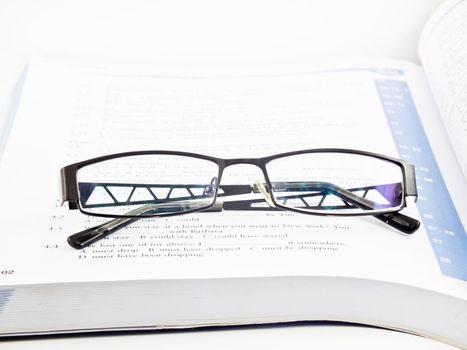 This is a glasses on book ,concept education