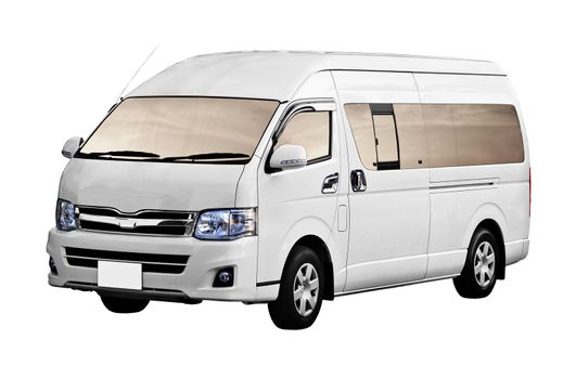 Minibus is isolated on a white background