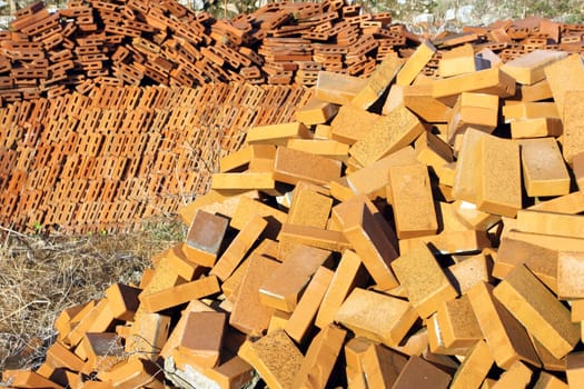 Construction materials - Pile of bricks