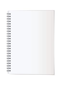 Simple paper office supplies note pad spiral bound