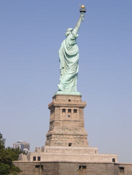 Statue of Liberty at Liberty Island in New York City (USA)