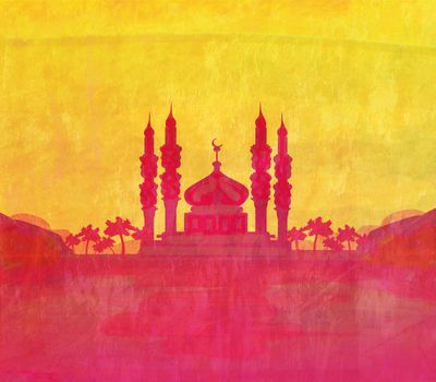 ramadan kareem card , raster