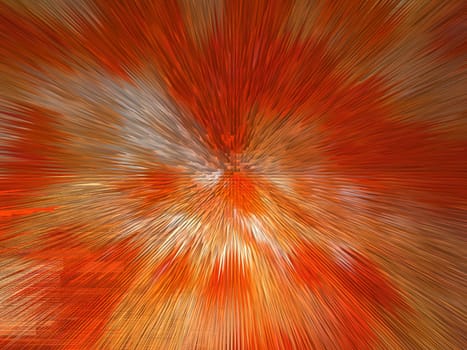 image of unusual orange and white explosion