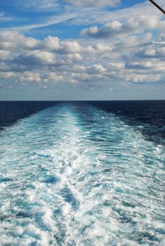 stock pictures of the sea taken from a cruise ship