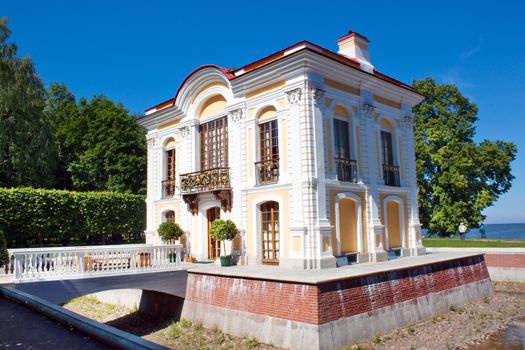 The Hermitage Palace in Peterhof. St. Petersburg, Russia