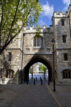 The historic St. John's Gate in Clerkenwell, London.