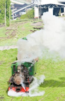 steam locomotive, Kostolac, Serbia