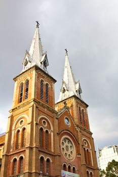 Saigon Notre-Dame Basilica in Ho, Ho Chi Minh City, Vietnam