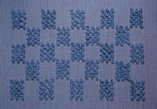 Pattern of the chess pattern doormat.