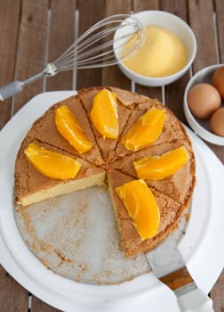 Components of the Orange Cake.