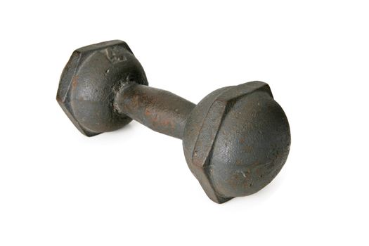 Steel ball used for exercising the arms.