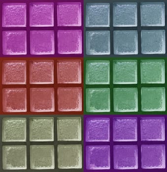 Decorative Glass Blocks color