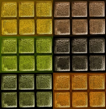 Decorative Glass Blocks color