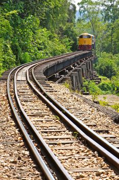 Rail travel in Kanchanaburi province is called "Death Railway".