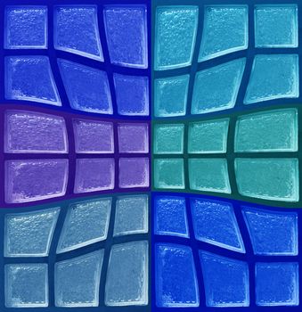 Decorative Glass Blocks color