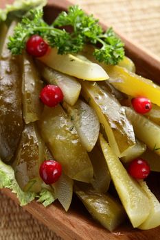 fresh and tasty salad on the table