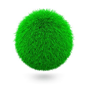 Green Planet Isolated on White