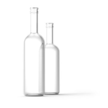 Bottles Isolated on White
