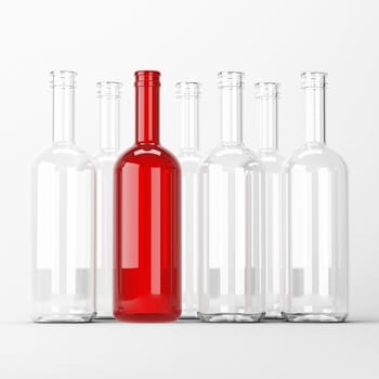 Bottles Isolated on White