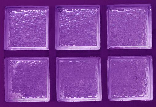 Decorative Glass Blocks purple color