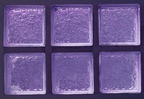 Decorative Glass Blocks purple color