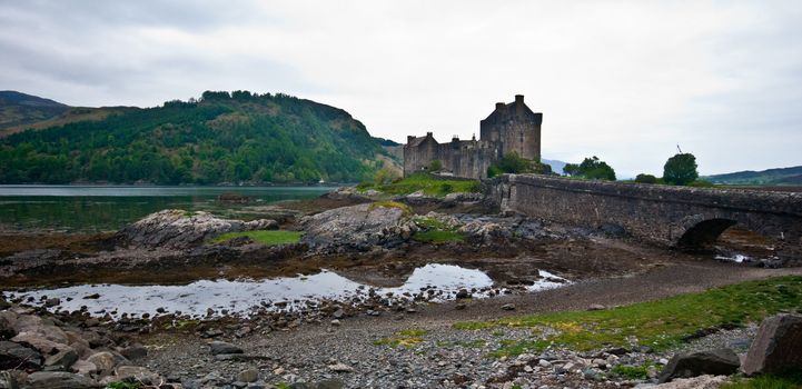 Eilean Donan Castle and Loch Duich in Scotland