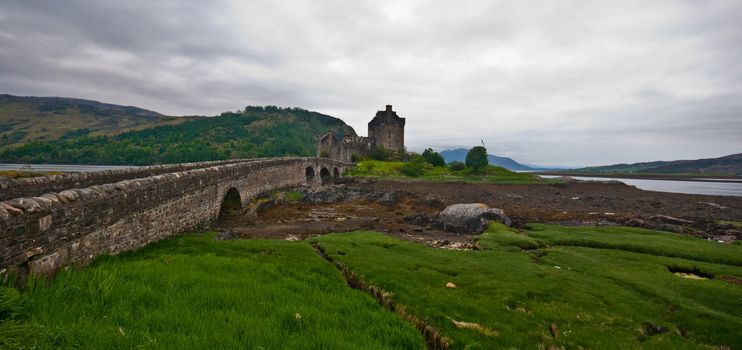 Eilean Donan Castle and Loch Duich in Scotland