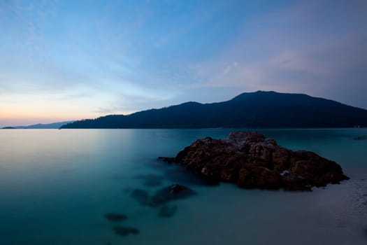 Sea and mountain. view of Thailand