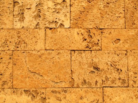 Background texture of flat ancient stone blocks.