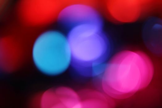 Blurry pattern of colorful decoration lights