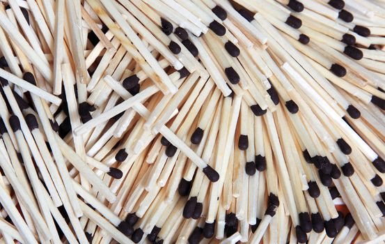 Texture of the wooden matches 