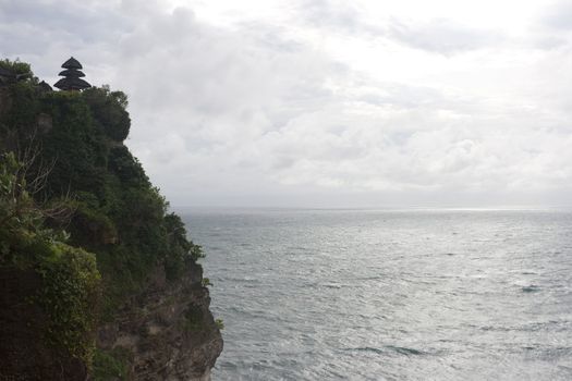 Pura Luhur Uluwatu a temple on top of a spectacular cliff.