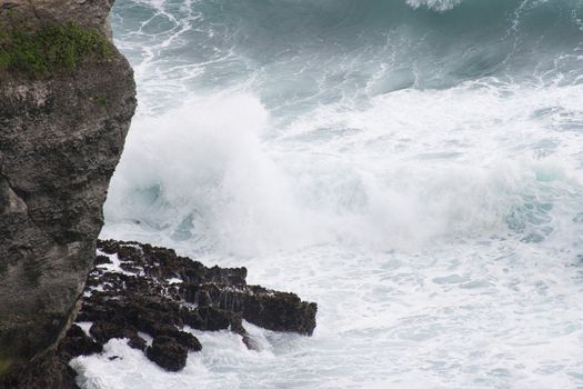 Beautiful wave view at Uluwatu, Bali