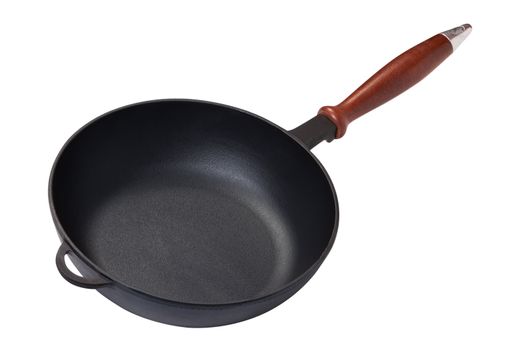 Frying pan isolated on white background. Clipping Path.