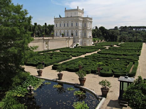 The beautiful Villa Doria Pamphili is located in the largest public park in Rome.